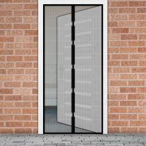 Szúnyogháló függöny ajtóra fekete, 11398BK