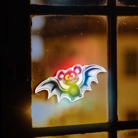 Halloween-i RGB LED dekor - öntapadós - denevér 56512D