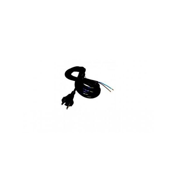 Steck Flexo kábel, fekete, 3 m, gumi 2x1,5   szerelt vezeték Gumi SHl 2153