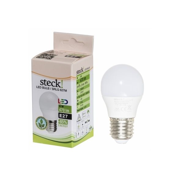 Steck LED fényforrás, 6W, E27 meleg fehér