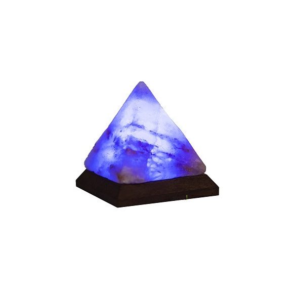 USB Himalája hegyi sólámpa, PIRAMIS ALAKÚ, színváltós SSL 10
