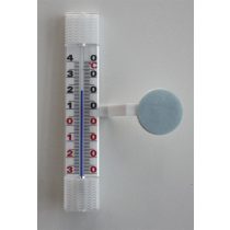   Ablakra rögzíthető (kétoldalas ragasztóval) kültéri műanyag hőmérő 102867 TÍPUS