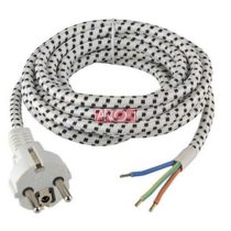 Vasaló kábel dugóval 2m HO3RT-F 3x0.75 mm² kábellel