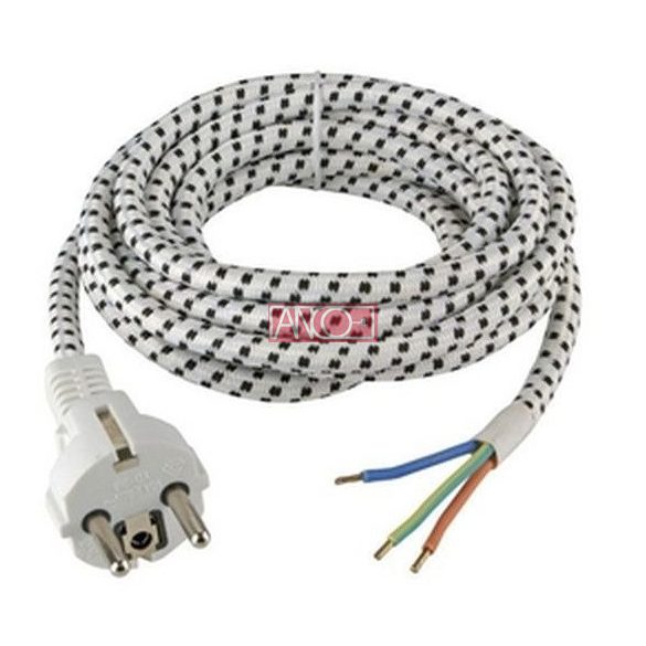 Vasaló kábel dugóval 2m HO3RT-F 3x0.75 mm² kábellel