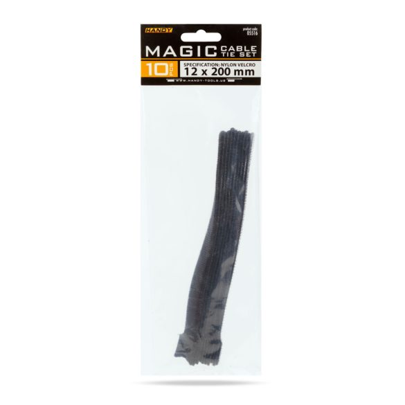 Tépőzáras vezetékkötegelő 200 x 12 mm 10 db / csomag