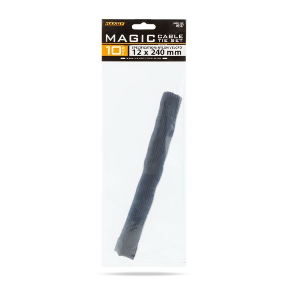 Tépőzáras vezetékkötegelő 240 x 12 mm 10 db / csomag