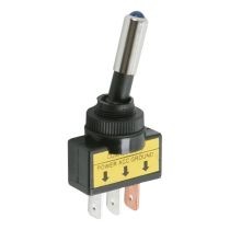   Karos kapcsoló 1 áramkör 20 A - 12 V DC ON - OFF kék LED-del