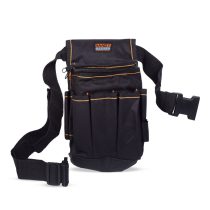   Multifunkciós szerszámtartó öv - 15 x 20 x 10 cm - fekete