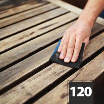   Csiszolóvászon - 120-as - kék - 230 x 280 mm - 5 db / csomag