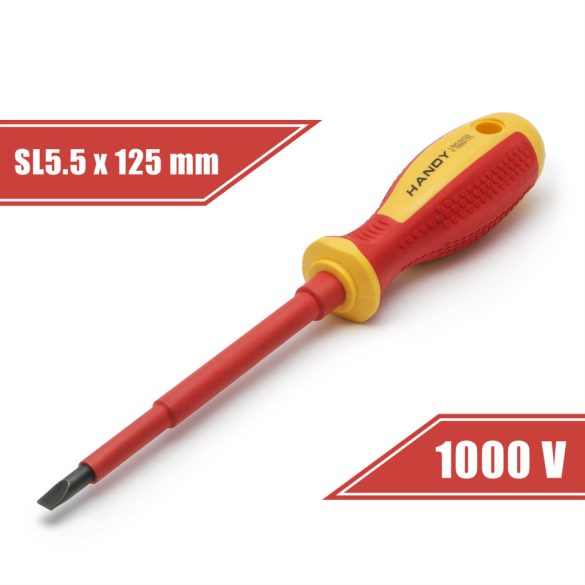 Csavarhúzó 1 x 5,5 x 125 mm 1000V-ig szigetelt 10563