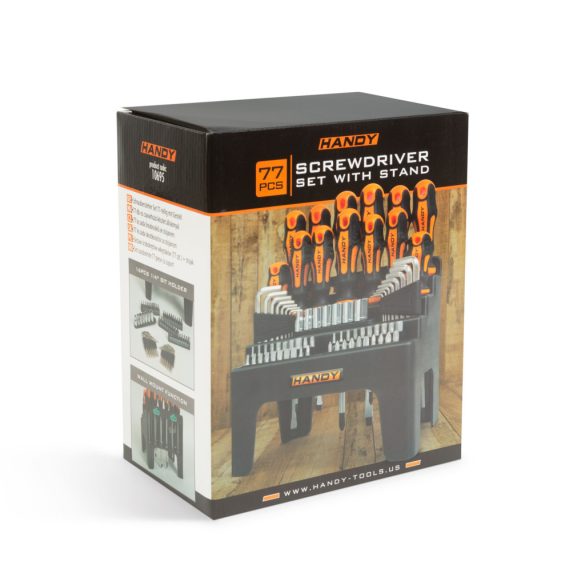 Csavarhúzó készlet - 77 részes, imbusszokkal, krovákkal, bitfejekkel 10695