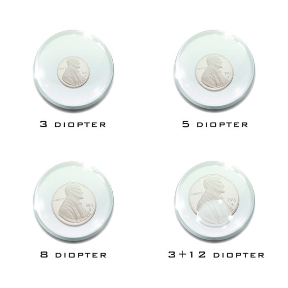 3 dioptriás üveg nagyító lencse a 10797-es nagyítós lámpához.