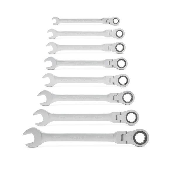 Handy csillagkulcs Racsniskulcs-készlet flexibilis fejjel 8db-os 8,10,13,14,15,17,19,21 mm 10870 