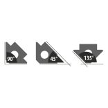 Hegesztőmágnes - 45° - 90° - 135° - max 34 kg 10882A