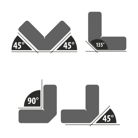 Hegesztőmágnes - 45° - 90° - 135° - 9 kg 10882C