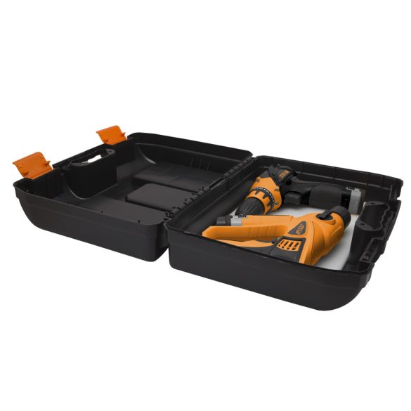 2 az 1-ben műanyag fúró + alkatrész tároló táska 10958