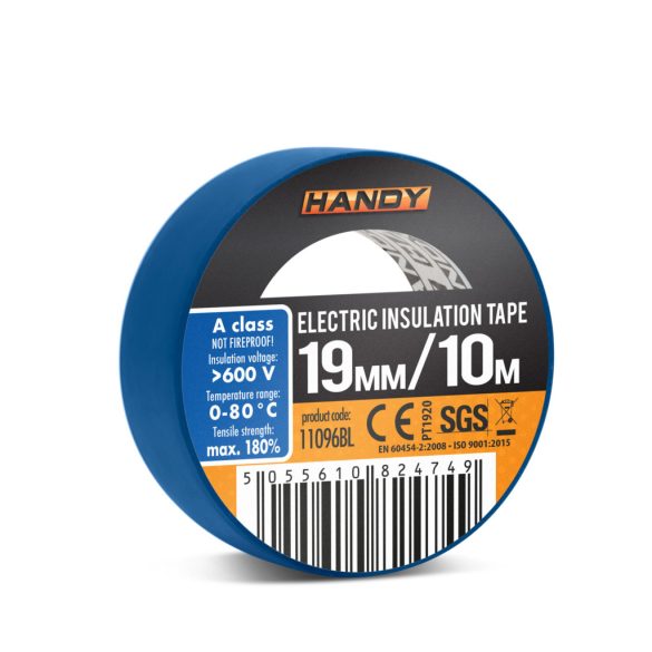 Szigetelőszalag 19 mm · 10 m kék 11096BL