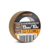 Szigetelőszalag 19 mm · 10 m barna 11096BR 