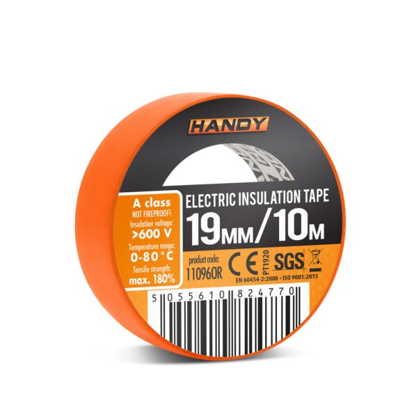 Szigetelőszalag 19 mm · 10 m narancssárga 11096OR