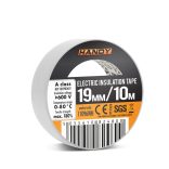Szigetelőszalag 19 mm · 10 m fehér 11096WH