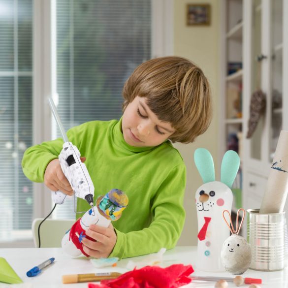 Ragasztópisztoly - 7 mm - kicsi, mintás - 220 - 240V - 15 W