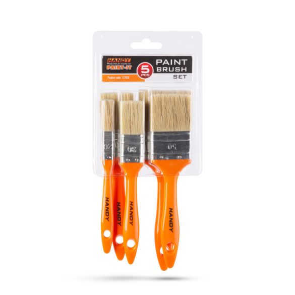 Festőecset szett, műanyag - 5 db / csomag - 20 - 60 mm