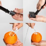 Szolár lampion fényfüzér - 10 db színes lampion, hidegfehér LED - 3,7 m 11227B