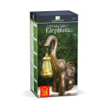 LED-es szolár lámpa - elefánt - melegfehér - műanyag - 30,5 x 12 x 24 cm