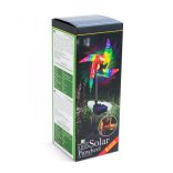LED-es szolár szélforgó - színes LED, leszúrható - alu, műanyag - 75 x 23 x 23 cm 11272