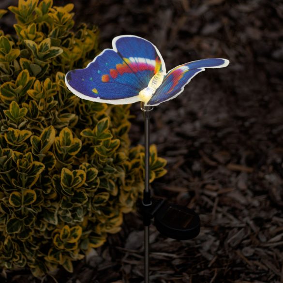 LED-es szolár pillangó - hidegfehér - 65 cm 11387C