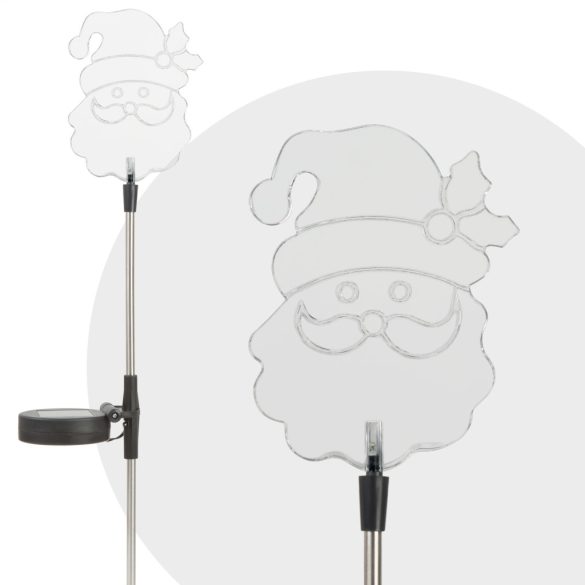 LED-es szolár lámpa Mikulás  11393D