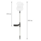 LED-es szolár lámpa Mikulás  11393D