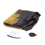 Szúnyogháló függöny ajtóra mágneses, napraforgó mintás  100x210 cm,  11398A