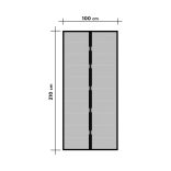 Szúnyogháló függöny ajtóra mágneses 100 x 210 cm fekete 11398BK