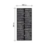 Szúnyogháló függöny ajtóra mágneses 100 x 210 cm feliratos 11398B