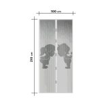 Szúnyogháló függöny ajtóra mágneses 100 x 210 cm Fiú + Lány, 11398F