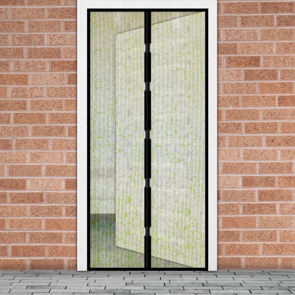 Szúnyogháló függöny ajtóra mágneses 100 x 210 cm Virág mintás, 11398H