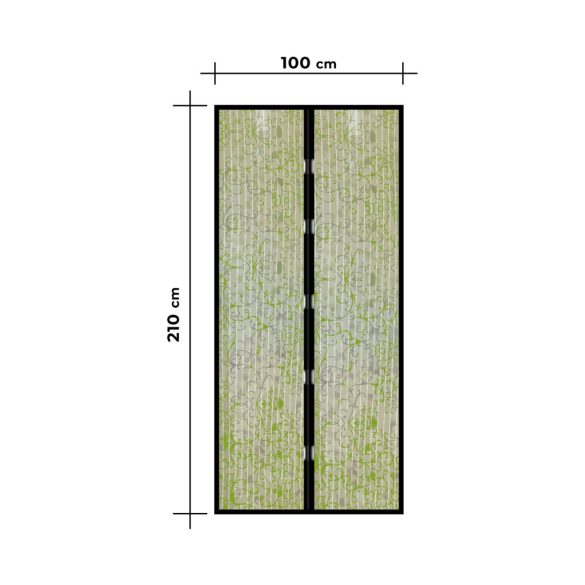 Szúnyogháló függöny ajtóra mágneses 100 x 210 cm Virág mintás, 11398H