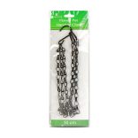 Virágcserép függesztőlánc - fém - fekete - 50 cm