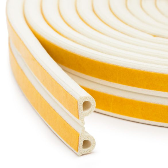 Öntapadós ajtó- ablakszigetelő - P profil - 9 mm x 100 m - fehér