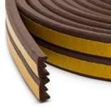 Öntapadós ajtó- ablakszigetelő "E" profil - 6 m barna 9 mm, 11598BR