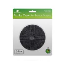   Öntapadós szúnyogháló-rögzítőszalag fekete 5,6 m, 11606BK