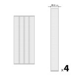Szúnyogháló függöny ajtóra 4 db szalag max. 100 x 220 cm fehér  11608WH