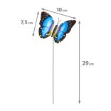 Leszúrható dekor pillangó - többféle - 29 cm - műanyag 11699