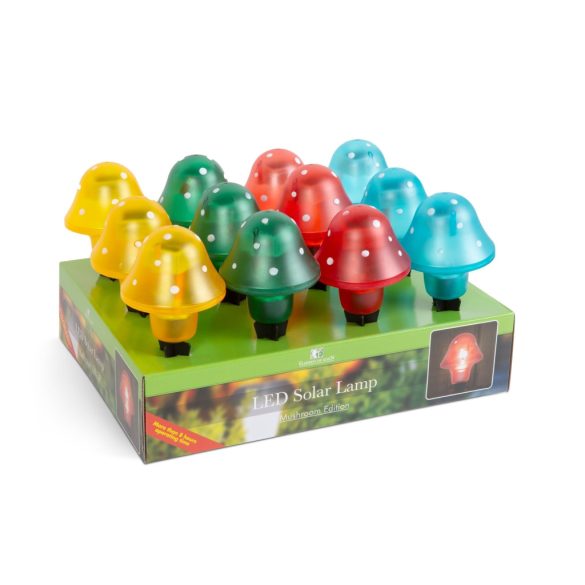 LED-es szolár gombalámpa 11 cm, 11704