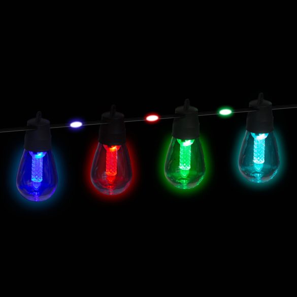 Smart szolár fényfüzér - 84+15 db RGB LED - 14,5 m - bluetooth