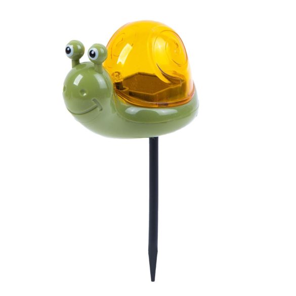 Leszúrható szolár - teknős, flamingó, csiga - fehér LED - 10 x 6 x 15 cm