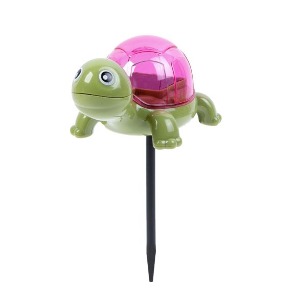 Leszúrható szolár - teknős, flamingó, csiga - fehér LED - 10 x 6 x 15 cm