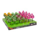 Leszúrható szolár - teknős, flamingó, csiga - fehér LED - 10 x 6 x 15 cm