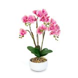 Műnövény dekoráció - orchidea - 5 féle - 56 cm